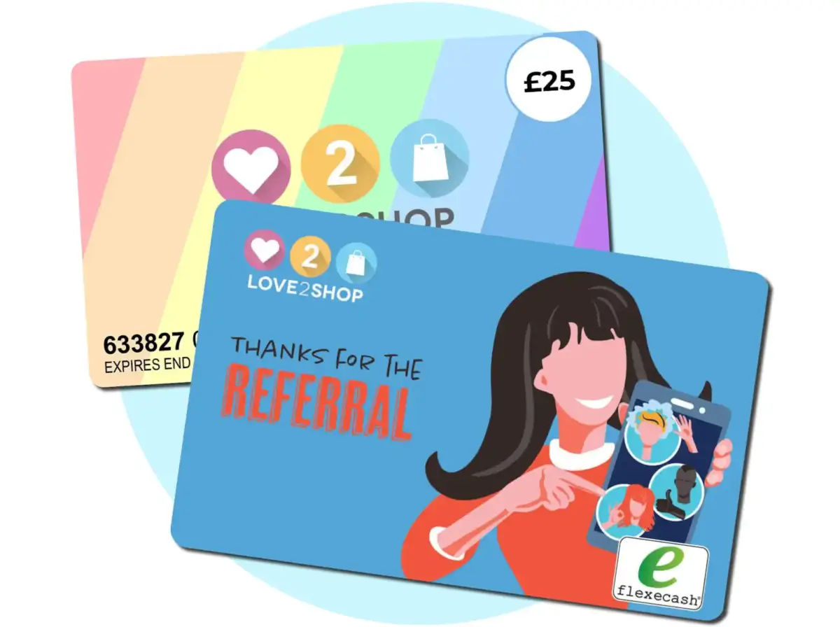 Love2Shop referral reward